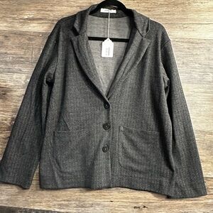 Vitamin Charcoal Herringbone Women's Blazer